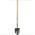 Taccto Light Duty Shovel With Soft Grip, Black