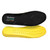 Safetoe Shoes Insoles, J-008, Memory Foam, 4.5-5.5MM Thk, Size38, Black/Yellow