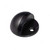 Robustline Half Round Door Stopper With Rubber Bumper, Stainless Steel, Matt Black