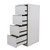 Rigid Vertical Filing Cabinet, RGD-14, MS Steel, 4 Drawer, 1320MM Height x 465MM Width, Grey