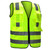 Empiral Safety Vest With Backside Cross Reflective, Bright, 100% Polyester, 3XL, Fluorescent Yellow