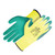 Empiral Latex Coated Gloves, Gorilla Bull I, 100% Polyester, M, Yellow/Blue