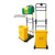 Matsuda Trolley For P100/P150 Portable Eyewash Station, Black/Yellow