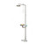 Matsuda Emergency Eye Wash Station With Safety Shower, SS-S100, Stainless Steel, Silver