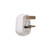 Volex Fuse Plug, V1307+VX0042, Plastic, 13/15A, White, 2 Pcs/Pack