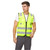 Empiral High Visibility Safety Vest With Straight Reflector At Back, E108083206, Bright, 100% Polyester, 3XL, Fluorescent Yellow