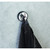 Kapitan Single Hook Towel Holder, 62-09, Optimo, Stainless Steel/ABS, Polished, 5.8CM Dia, Silver/Black