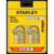 Stanley Keyed Padlock, S742-036, Solid Brass, 40MM, 2 Pcs/Pack