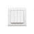 Mk Single Pole Wide Rocker Switch, MV4790WHI, Essential, Polycarbonate, 4 Gang, 2 Way, 20AX, White