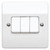 Mk Single Pole Wide Rocker Switch, MV4789WHI, Essential, Polycarbonate, 3 Gang, 2 Way, 20AX, White