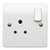 Mk Single Pole Switch Socket, MV2891WHI, Essential, Polycarbonate, 1 Gang, 5A, White