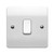 Mk Single Pole Electrical Switch, K4870WHI, Logic Plus, Thermoset Plastic, 1 Gang, 1 Way, 10A, White