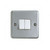 Mk Single Pole Electrical Plate Switch, K3592ALM, Metalclad Plus, IP2X, 2 Gang, 2 Way, 10A, Aluminium