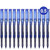 Deli Low Odor Ink Roller Ball Pen, EQ20230, 0.5MM, Blue, 12 Pcs/Pack