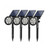 Robustline Solar LED Spot Light, 1800 mAh, 3000K, Warm White, 40CM Length, 4 Pcs/Pack