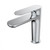 Milano Single Lever Basin Mixer With Pop Up Waste And Flexible Pipe, Verdi, Brass, Chrome Finish