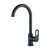 Milano Single Lever Sink Mixer, Dito, Brass, Matt Black Finish