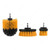 Tolsen Drill Brush Set, 77554, 1/4 Inch Hex Shank, 3 Pcs/Set