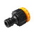 Tolsen 3/4 and 1/2 Inch Tap Adaptor, 57160, ABS, Black and Yellow