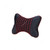 Headrest Neck Pillow For Driving Seat, PU Leather, Black/Red, 2 Pcs/Pack