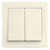 ABB DP Switch With 'ON' Mark, AC113-82, Concept BS, 2 Gang, 1 Way, 250V, 20A, Ivory White