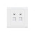 Abb Data Socket Outlet, BL329, lnora, 2 Gang, RJ45, Cat 6, White