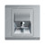Abb F Type Sat Socket Outlet, BL308-G, lnora, 1 Gang, Classic Grey