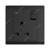 Abb Single Pole Switch Socket With Neon, BL229-885, Inora, 1 Gang, 13A, Starry Black