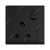 Abb Single Pole Switch Socket, BL209-885, Inora, 1 Gang, 15A, Starry Black