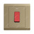 Abb DP Switch With Neon, BL176-PG, Inora, 1 Gang, 1 Way, 32A, Royal Gold