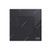 ABB Premium Blank Plate, AM50444-BG, Millenium, 1 Gang, Black Glass