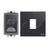 ABB Electrical Switch With LED and Rocker Switch Frame, AMD10920-BG+AMD5120-BG, Millenium, 1 Gang, 1 Way, 20A, Black Glass