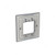 ABB Electrical Switch With LED and Double Rocker Frame, AMD11140-ST+AMD5144-ST, Millenium, 1 Gang, 2 Way, 20A, Stainless Steel