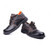 Hillson Single Density Steel Toe Safety Shoes, HBSTNLA, Beston, Synthetic Leather, Low Ankle, Size44, Black