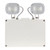 ESP Non-Maintained Emergency Twin SpotLight, Duceri, LED, 2 x 4.5W, 248 LM, 5500K, Cool White