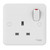 Schneider Electric Switched Socket, Lisse, 1 Gang, 13A, Matt White