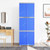 Nilkamal Freedom Mini Large Freestanding Storage Cabinet, 5 Shelves, Plastic, Deep Blue/Grey