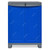 Nilkamal Freedom Small 1 Freestanding Storage Cabinet, 3 Shelves, Plastic, Deep Blue/Grey