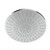 Bold Lily Round Shower Head With Round Nozzles, TECSHD1702705, Brass, 8MM Thk, 350MM Dia, Silver