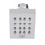 Bold Music Jet Square Shower Head With Round Nozzles, TECSHD1701702, Brass, 9MM Thk, 50MM Width x 50MM Length, Silver