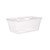 Hotpack Microwaveable Food Container With Lid, PPMC1000MC250X10, Polypropylene, Smoky White, 10 Pcs/Set