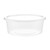 Hotpack Microwaveable Food Container With Lid, PPMC1000MC250X10, Polypropylene, Smoky White, 10 Pcs/Set