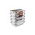 Hotpack Disposable Aluminium Container With Lid, PP8389CX50, Rectangular, 890CC, Silver, 50 Pcs/Pack