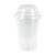 Khaleej Pack Disposable Cup With Dome Lid, PET, 12 Oz, 92MM Dia, Clear, 50 Pcs/Pack