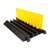 Warrior 3-Channel Cable Protector, Rubber, 490MM Width x 80MM Depth, 900MM Length, Black/Yellow