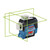 Bosch Professional Line Laser Kit, GLL-3-80-CG, 12V, 120 Mtrs Working Range, Green Laser, 7 Pcs/Kit