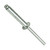 Pop Blind Rivet, Aluminium, 4.8MM Dia x 25MM Length, 500 Pcs/Pack