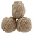 Vosarea Twine String Cord, Jute, 2MM Dia x 55 Mtrs Length, Natural, 3 Roll/Pack