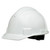 Honeywell Non-Vented Short Brim Hard Hat With 4-Point Ratchet Suspension, NSB10001E, HDPE, White