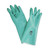 Honeywell Chemical Resistant Gloves, LA132G-10XL, NitriGuard Plus, Nitrile Coated, Size10, Green